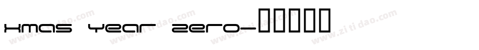 Xmas Year Zero字体转换